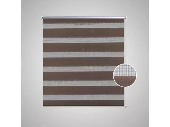 Store enrouleur tamisant 100 x 175 cm marron