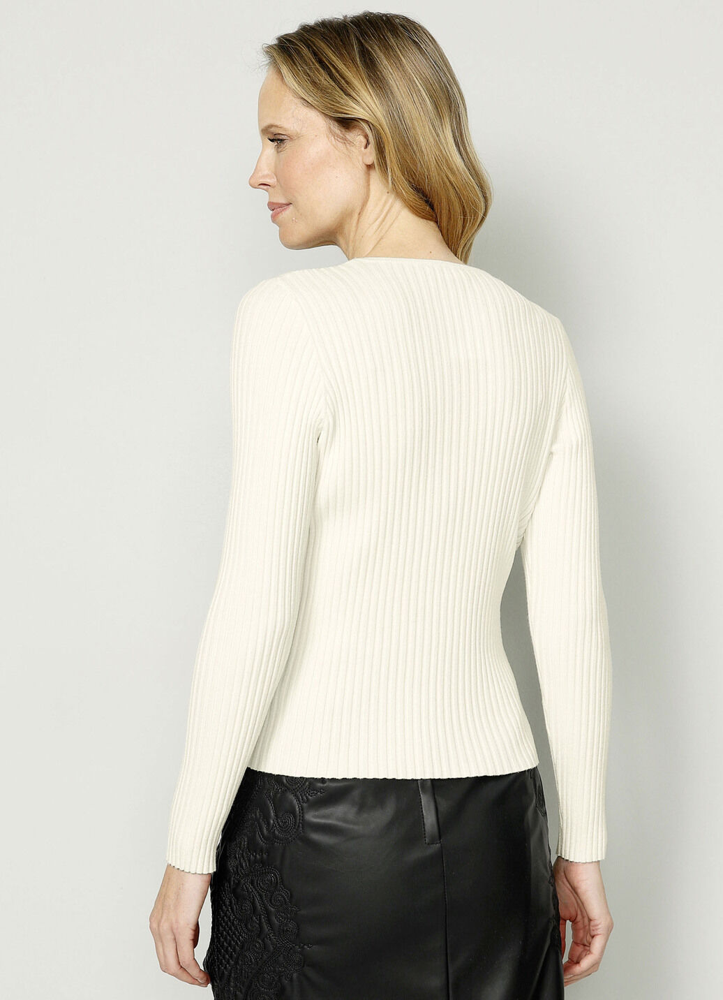 Pullover in Rippenstrick