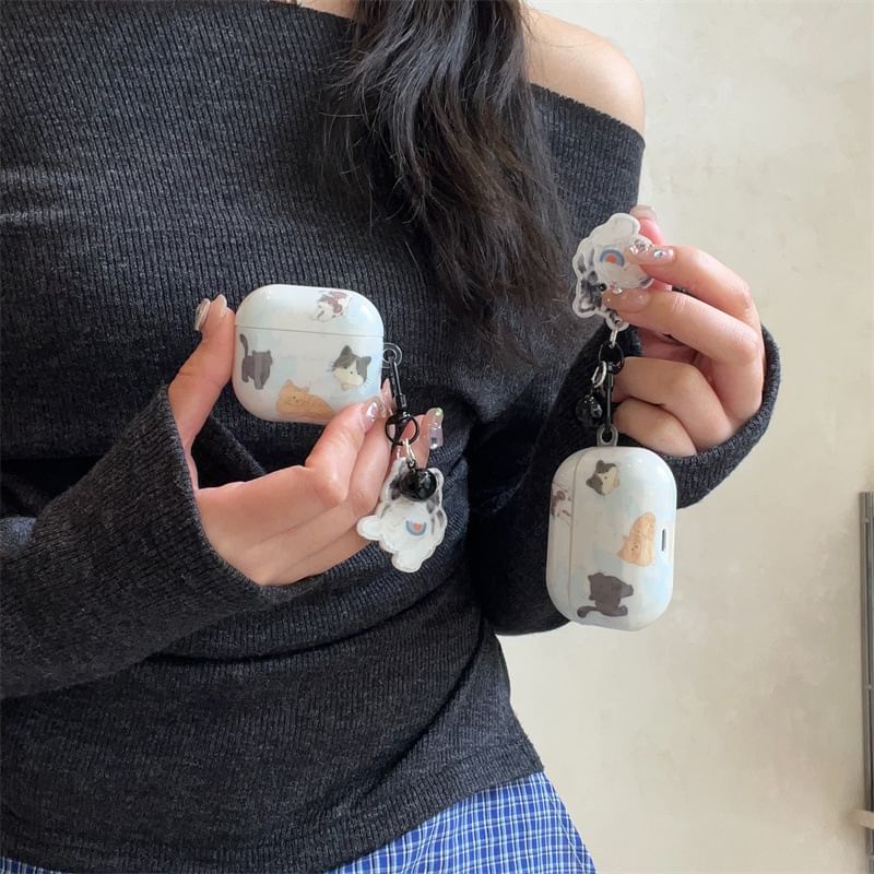 VanDi - Cat AirPods / Pro oortelefoonhoesje skin / charm / set