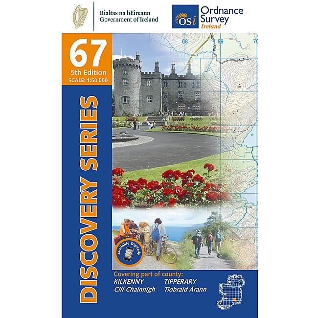 ORDNANCE SURVEY - 67 KILKENNY TIPPERARY IRLANDE 1 50 000