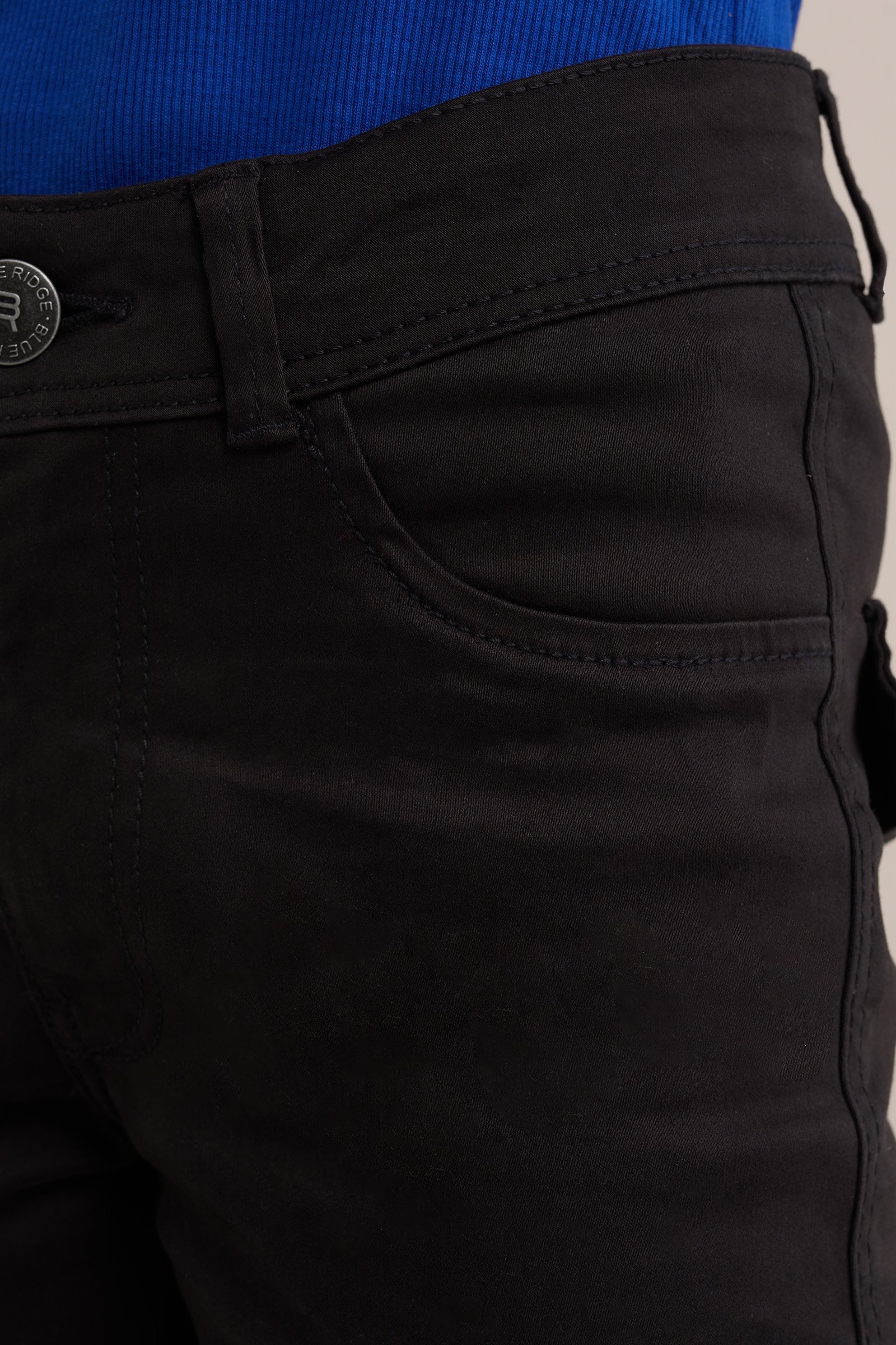 Meisjes cargo jegging Blue Ridge Zwart