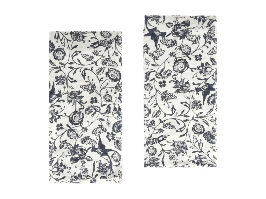 Ensemble De Torchons De Cuisine Fylla Bleu Foncé 40x60