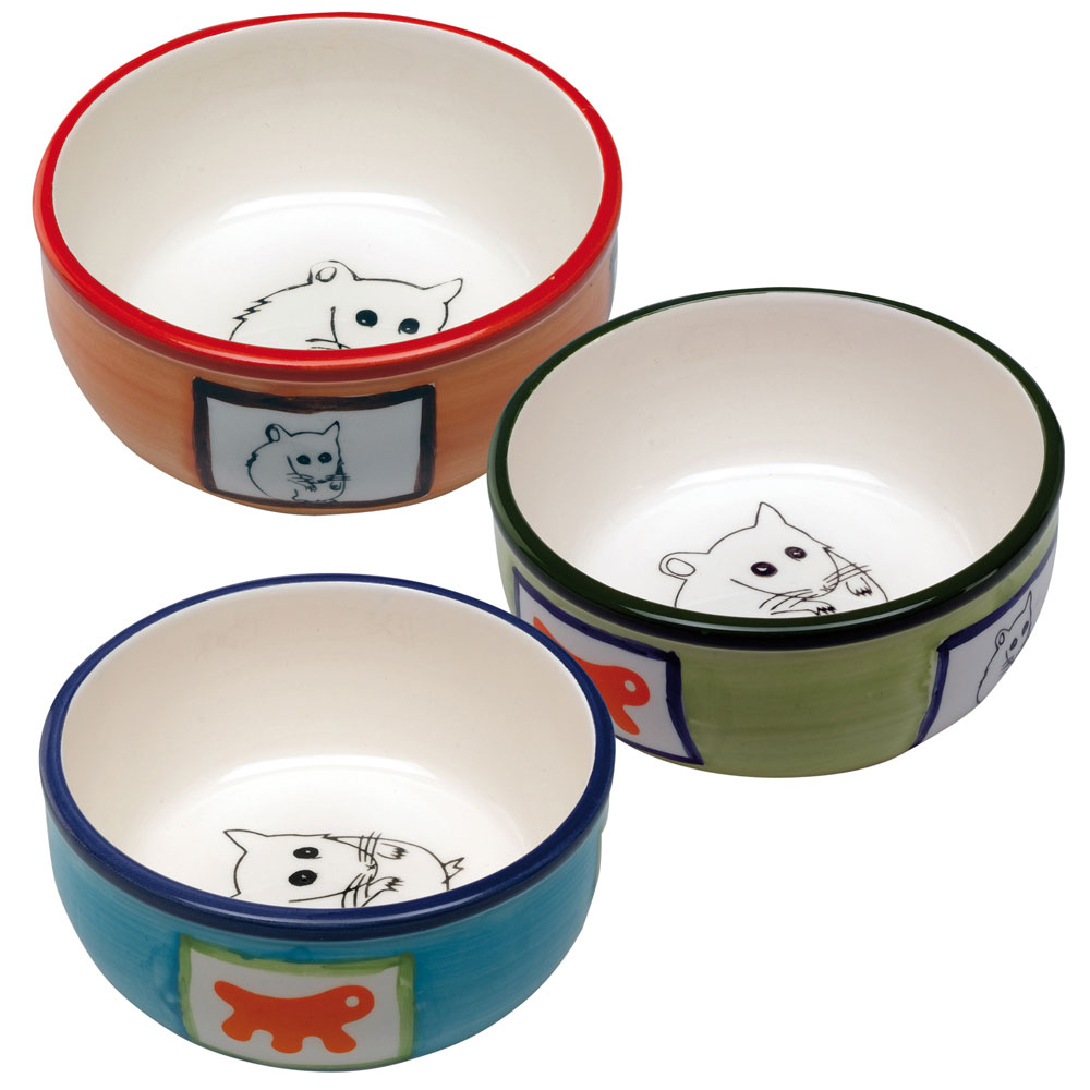 Accessoires rongeurs ferplast bol ba 1088 plusieurs couleurs hamsters céramique
