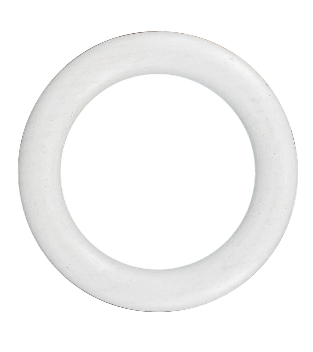 Lot de 10 anneaux bois blanc D 28mm