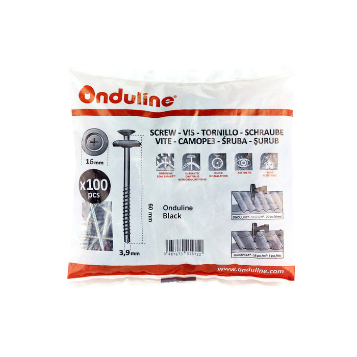 Onduline tagskrue 0,39 x 60 mm 100 stk.