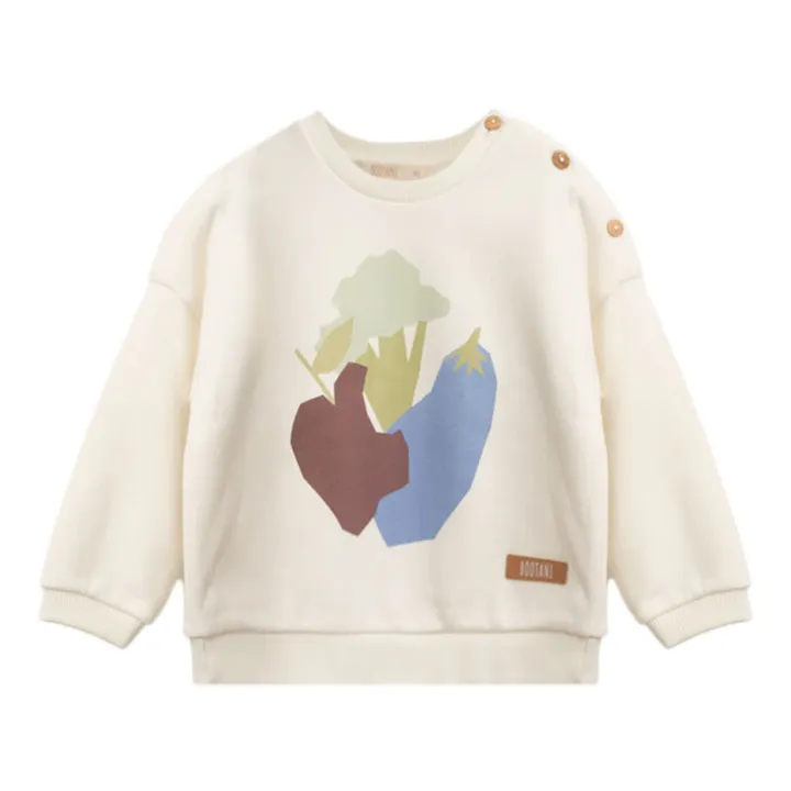 Bootani Sweat Coton Bio Légumes | Ecru