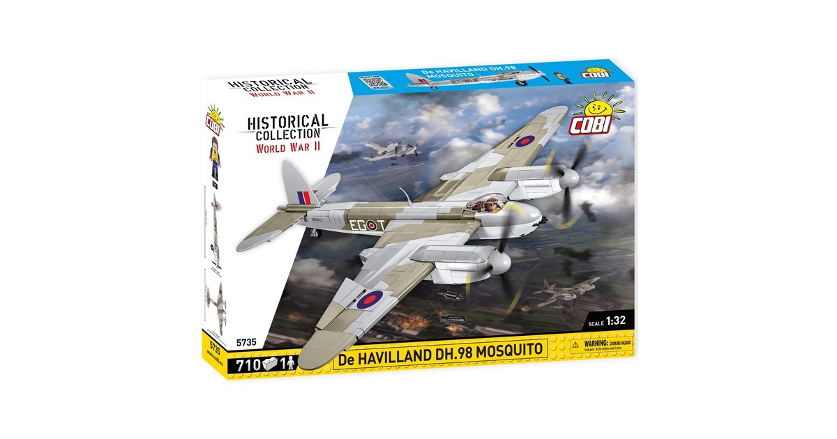 COBIHistorical Collection - De Havilland DH-98 Mosquito Constructiespeelgoed  (Schaal 1:32)