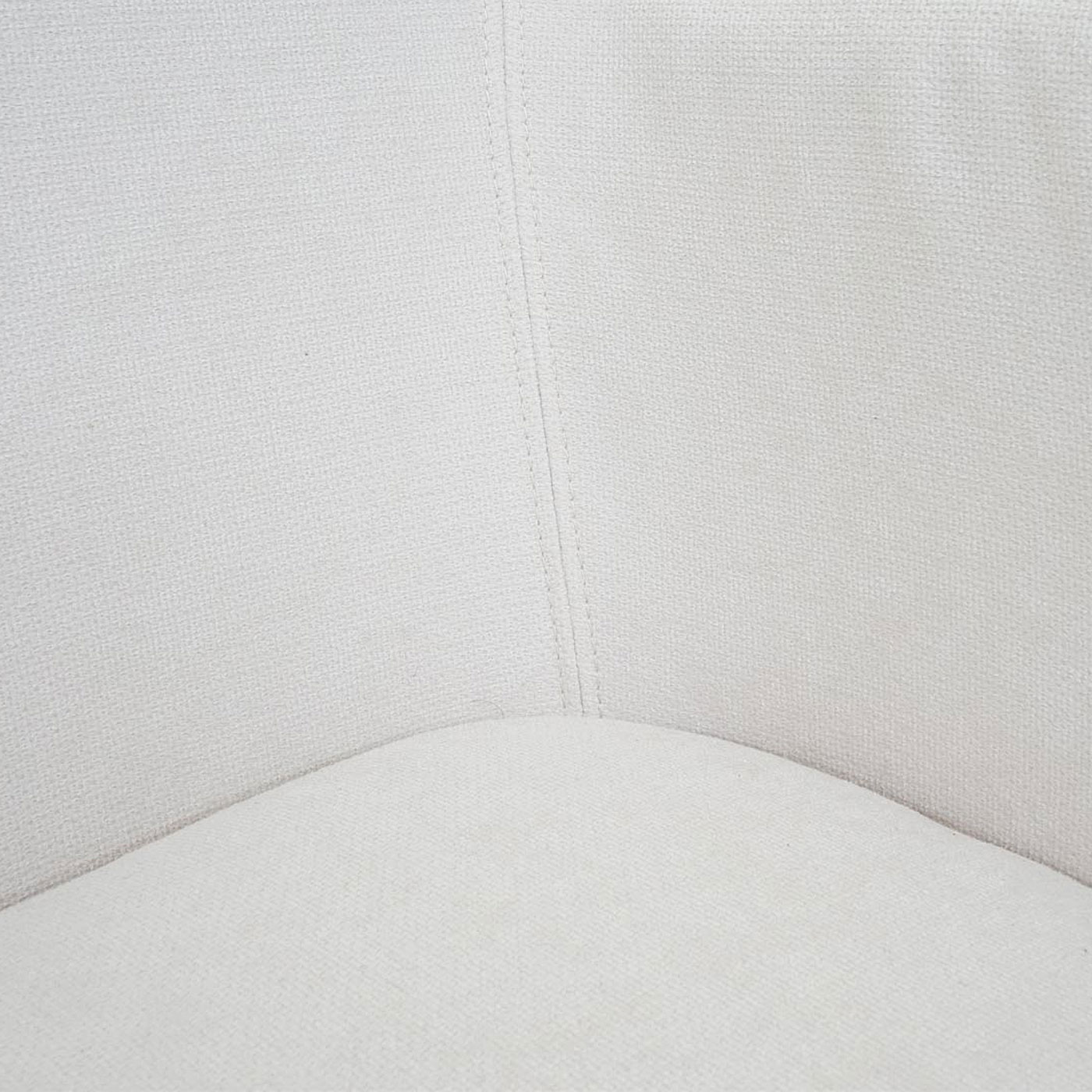 Sitzbank MCW-L13, Esszimmerbank Bank Polsterbank Garderobenbank Rückenlehne Armlehne Stoff/Textil 133cm ~ creme-weiß