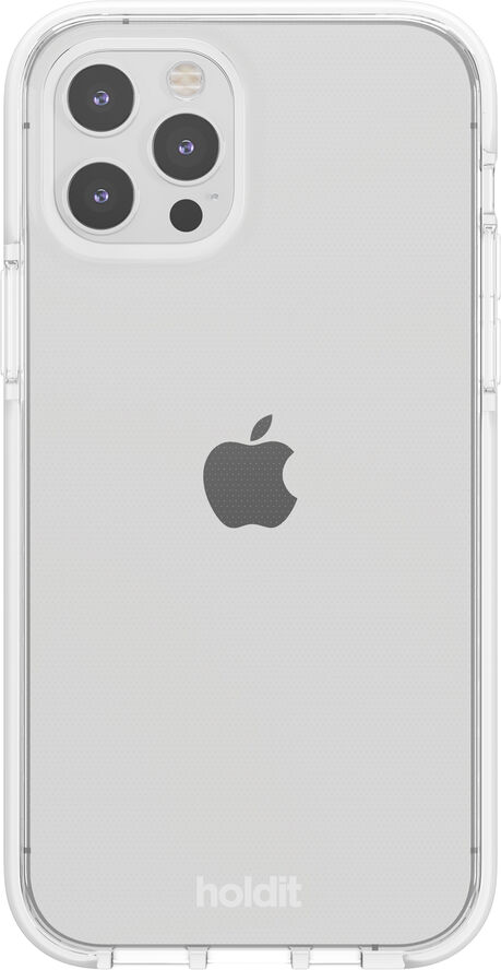 HoldIt Seethru Case iPhone 12/12Pro White Hvid