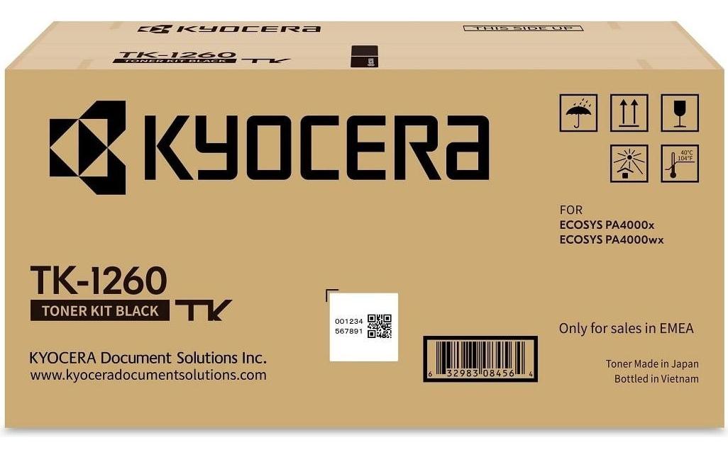 TK-1260 Black<br>Druckerpatrone, Schwarz
