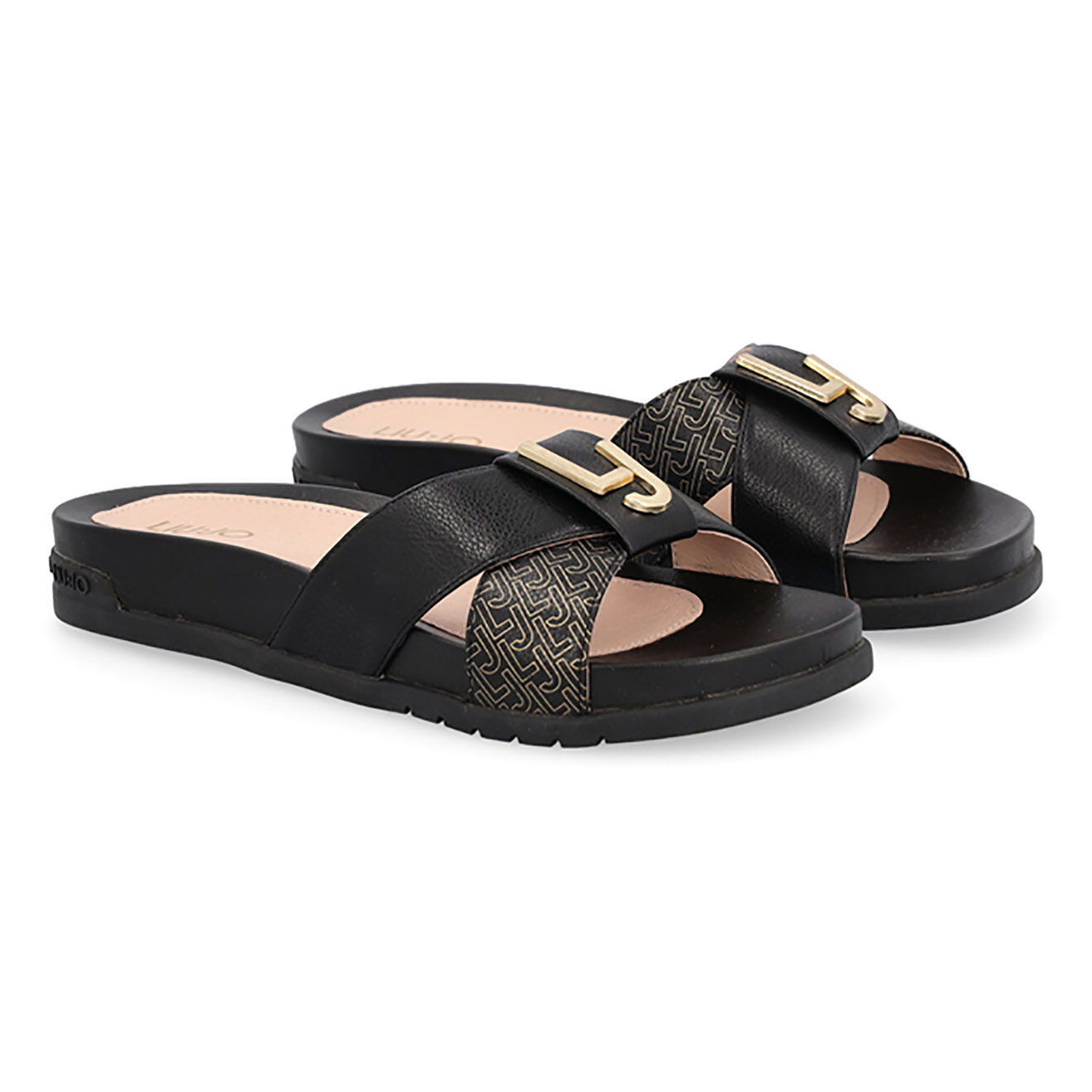 Liu-Jo Mules en Cuir Clara noires