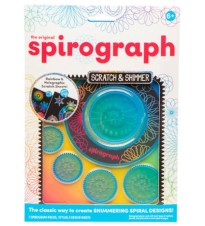 Spirograph Malset - 10 Teile - Wert - Rubbellos & Shimmer