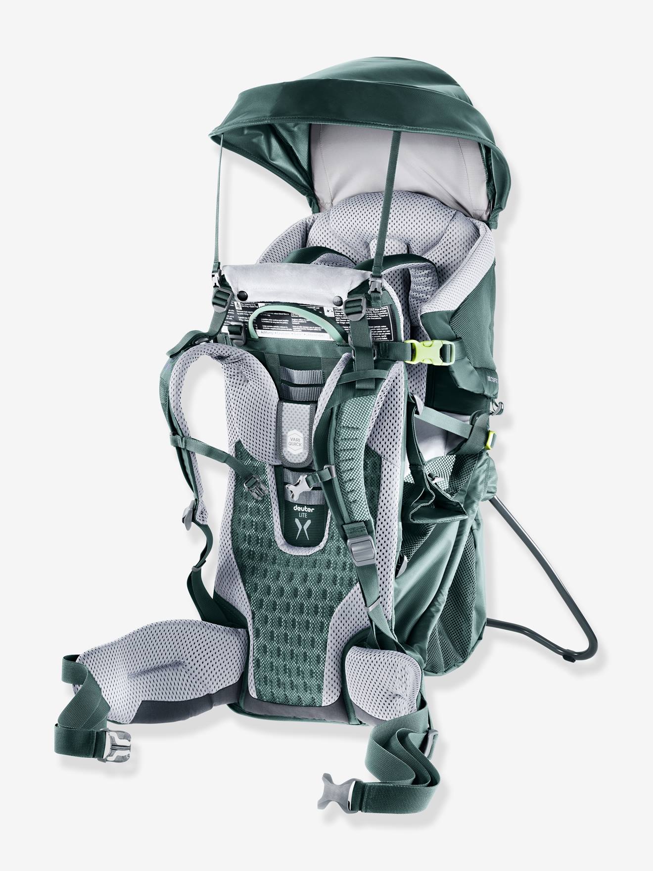 Porta-bebê DEUTER Kid Comfort com proteção solar verde