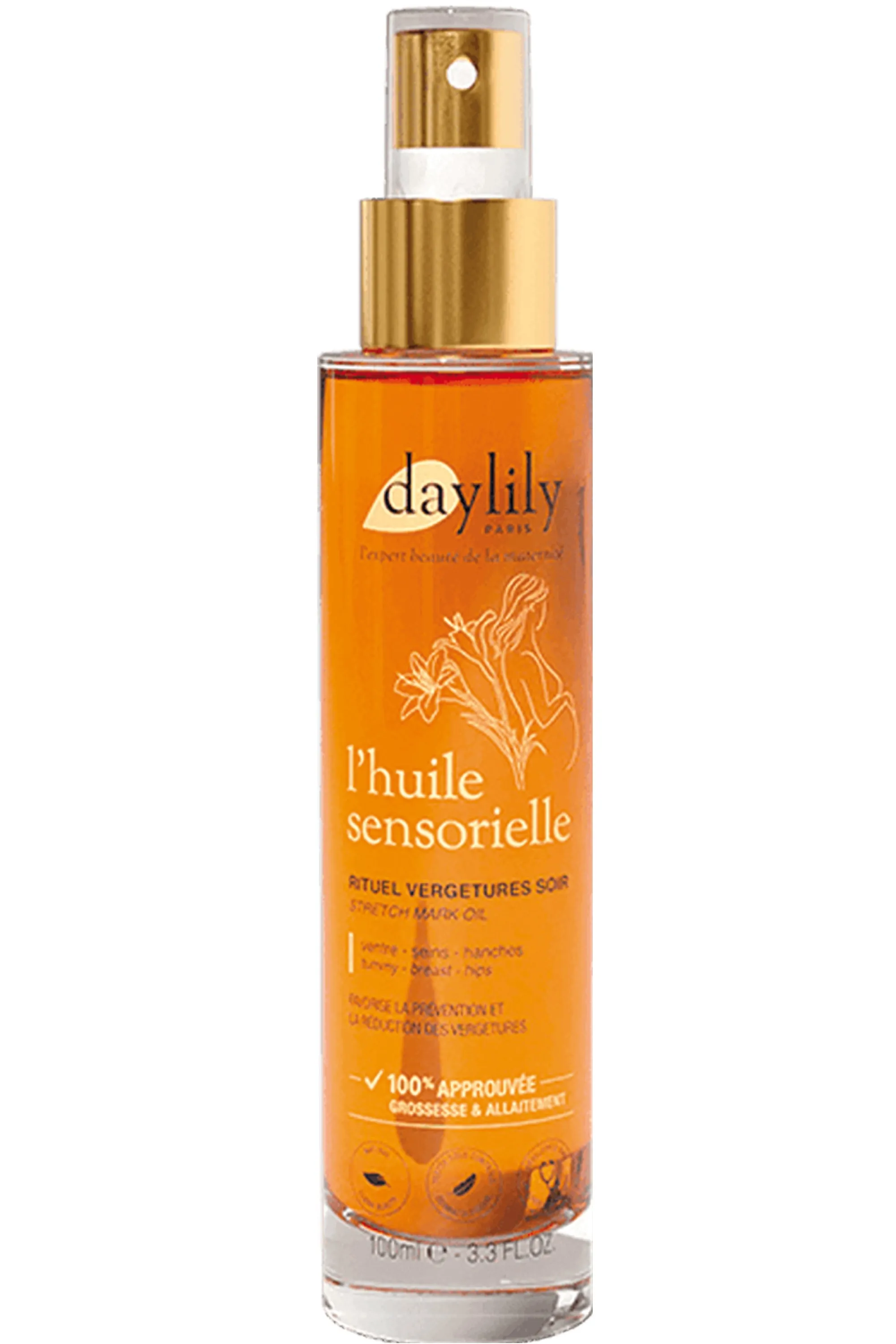 Daylily Paris Huile Sensorielle Rituel Vergetures soir-100 ml