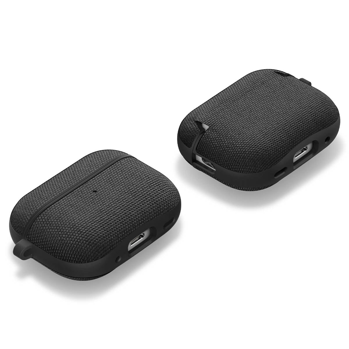 AirPods Pro 2 / AirPods Pro Urban Fit Hardcase Schutzhülle Abdeckung mit Schlüsselring (ACS05483) - Schwarz