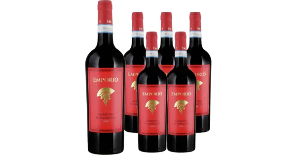 Primitivo di Manduria DOP Emporio 6x 75cl (2024) – Rotwein, Italien (0.75l)