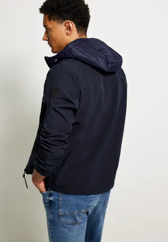 Softshelljacke mit Kapuze - midnight blue