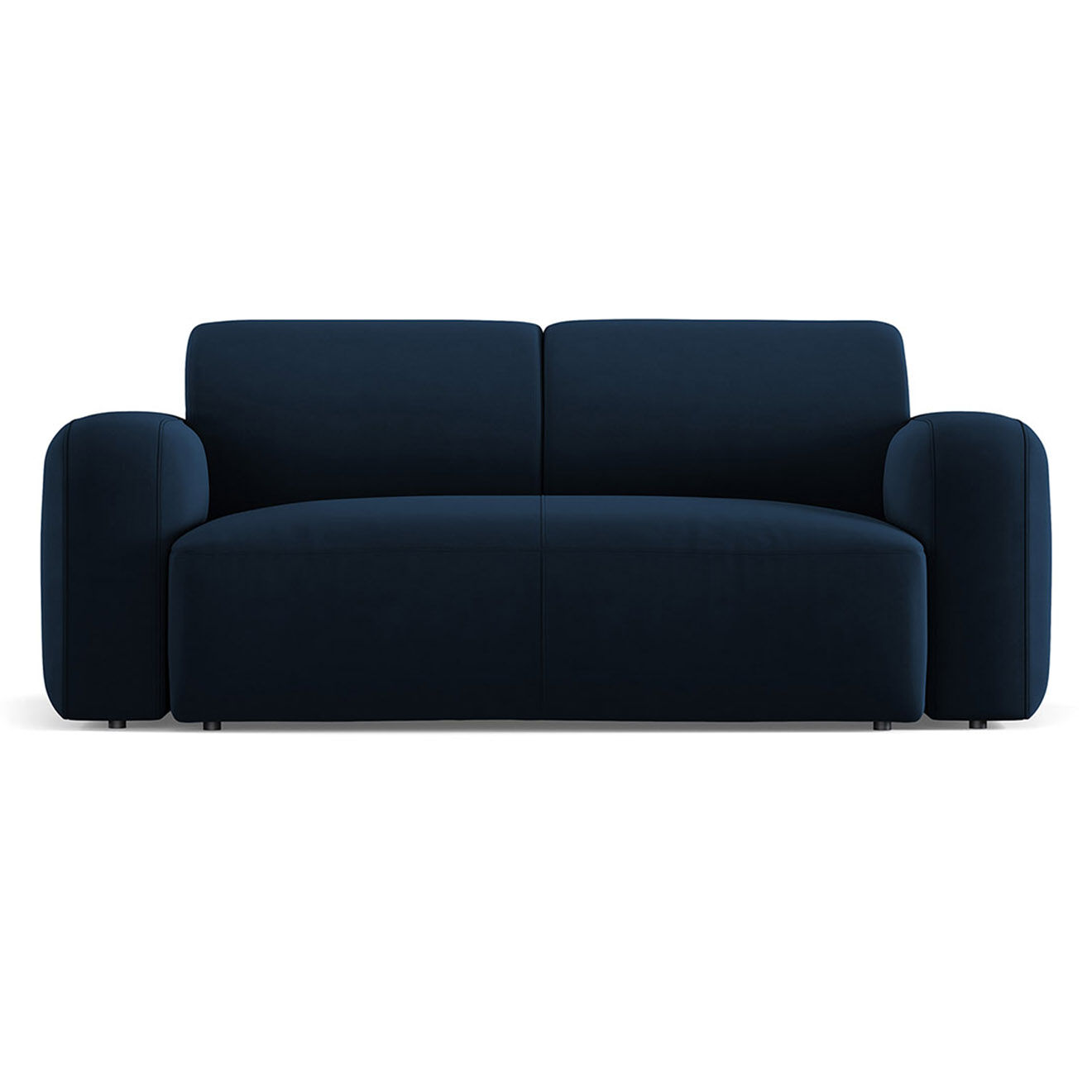 Mazzini Sofas Canapé Velours Jasmin 2 Places bleu roi - 170x95x72 cm