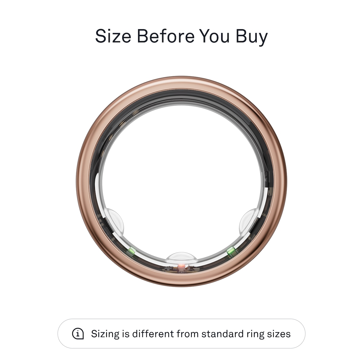 Oura-ring Gen3 Horizon smartring størrelse 10 (roseGold)