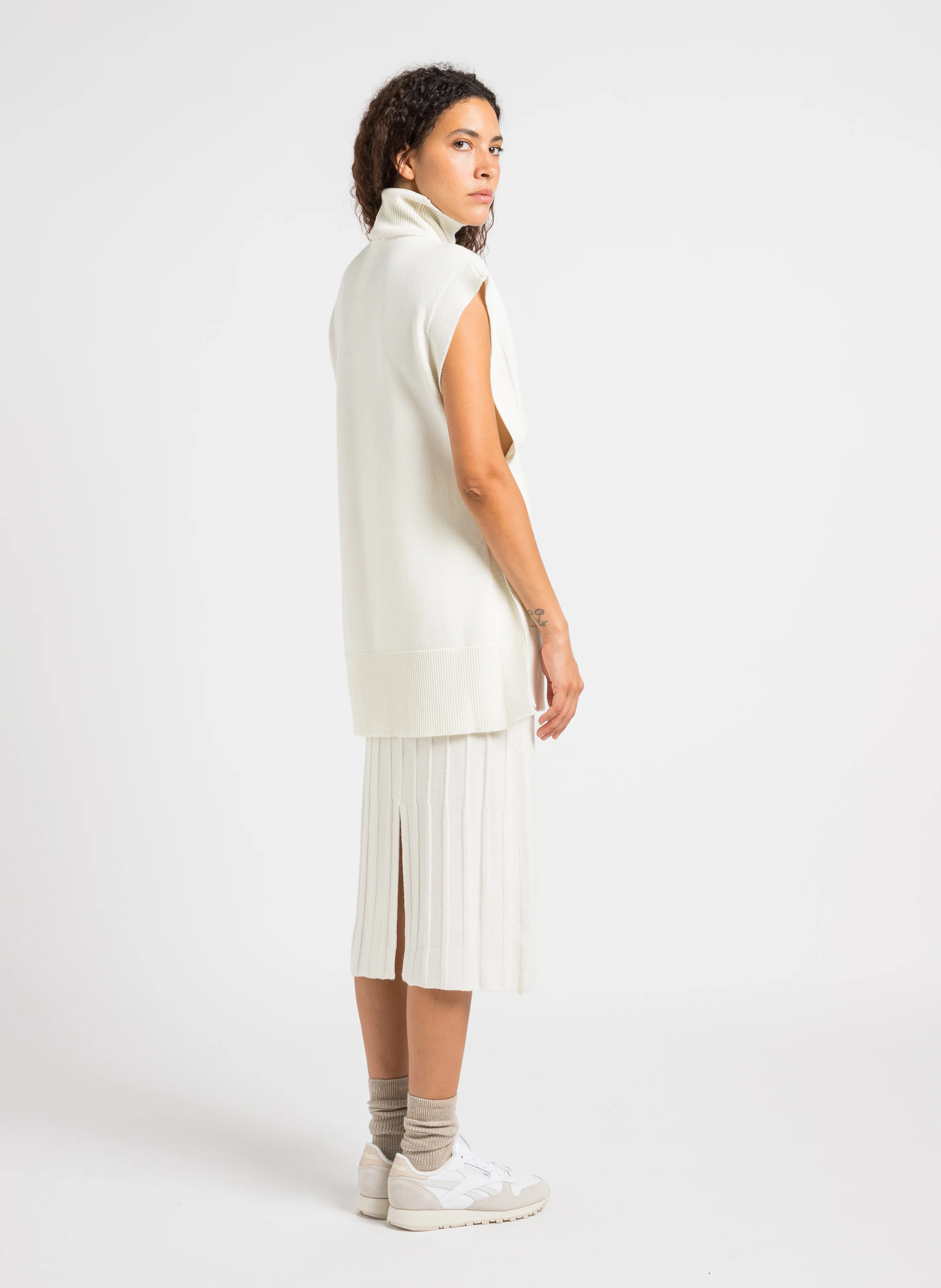 CLASSIC LEATHER - Baskets basses en cuir | Blanc