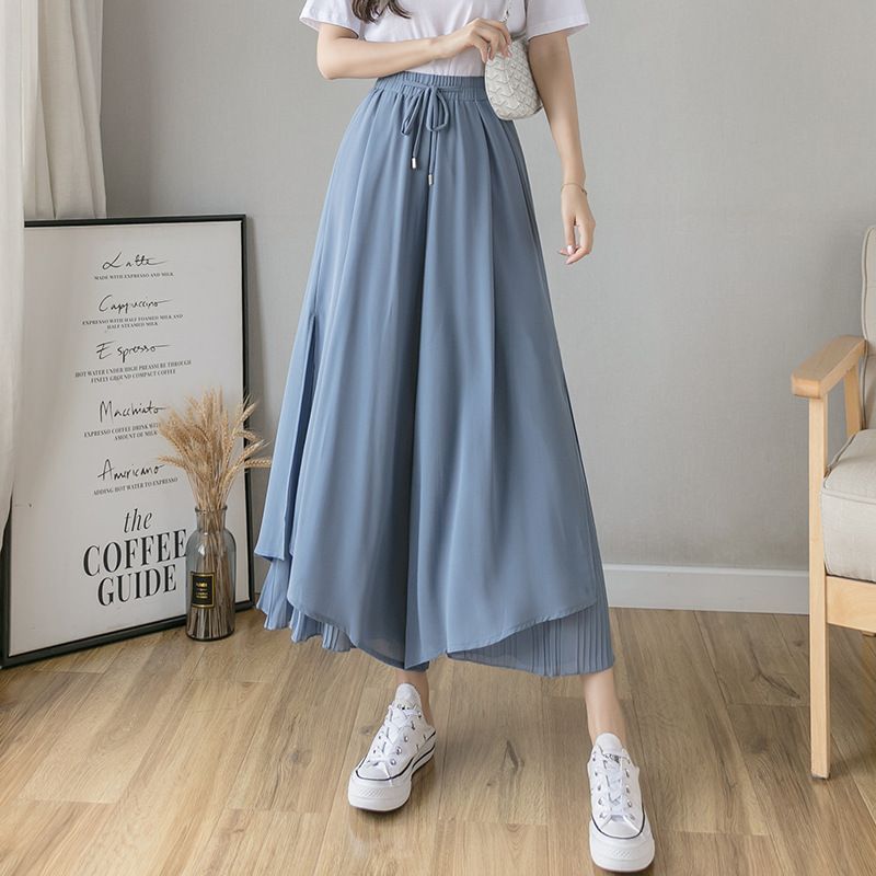 Happo - Chiffon Culottes met hoge taille