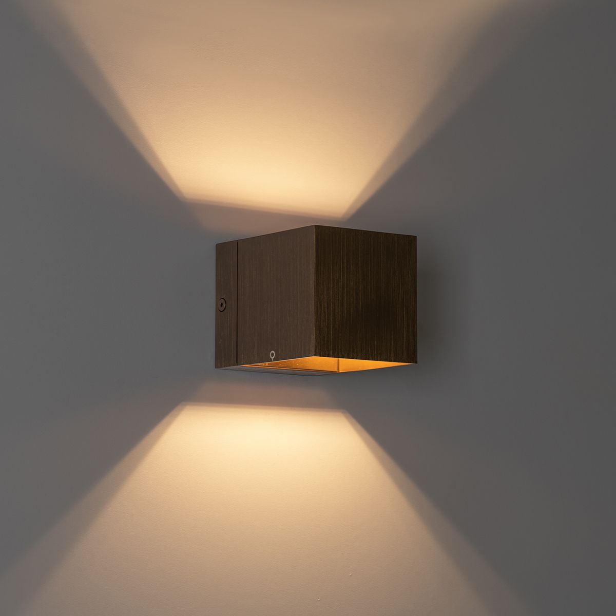 Smart wandlamp donkerbrons 8 cm incl. Wifi G9 - Transfer