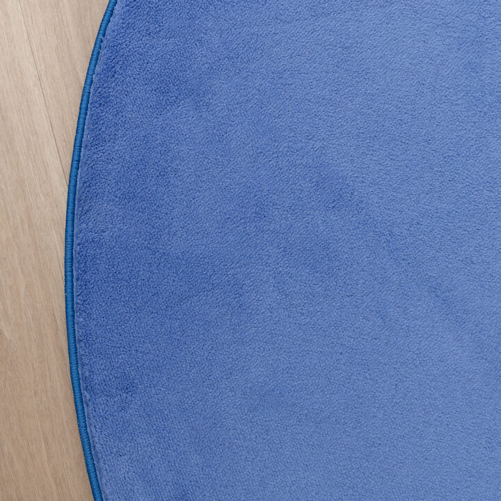 Rond wasbaar vloerkleed - Vivid Blauw