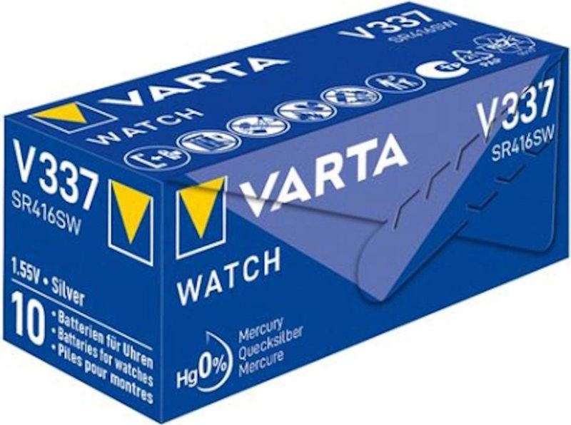 Varta V337 (SR416) Zilveroxide knoopcel-batterij / 1 stuk