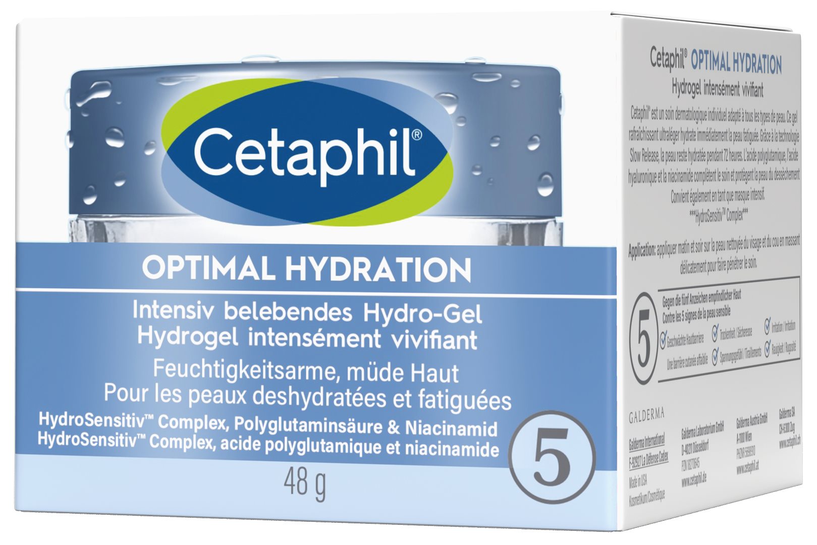 CETAPHIL Optimal Hydration Gel Intensiv belebendes Hydro-Gel Ds 48 g