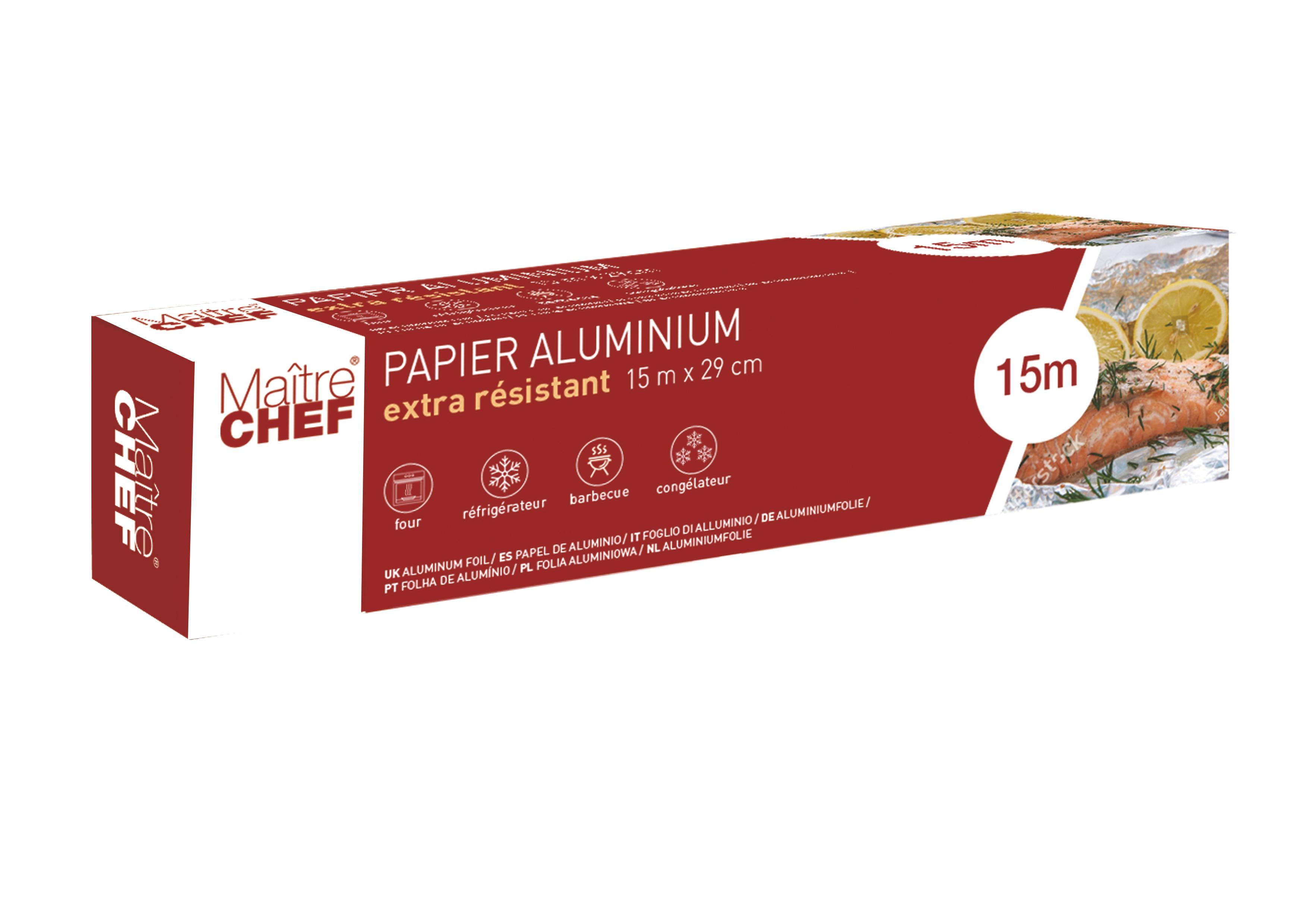 PAPIER ALUMINIUM 29CMX15M