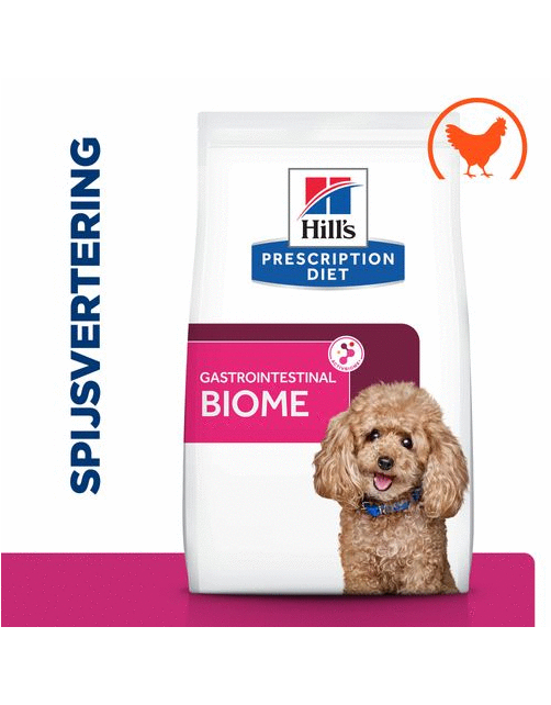 Hill's Prescription Diet Gastrointestinal Biome Mini Digestive+ Fibre Care Zak Kip - Hondenvoer