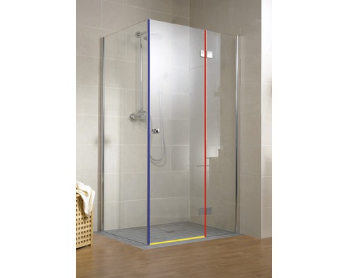 Universeel afdichtingsprofiel Schulte D2975 verticaal voor glasdikte 5/6/8 mm