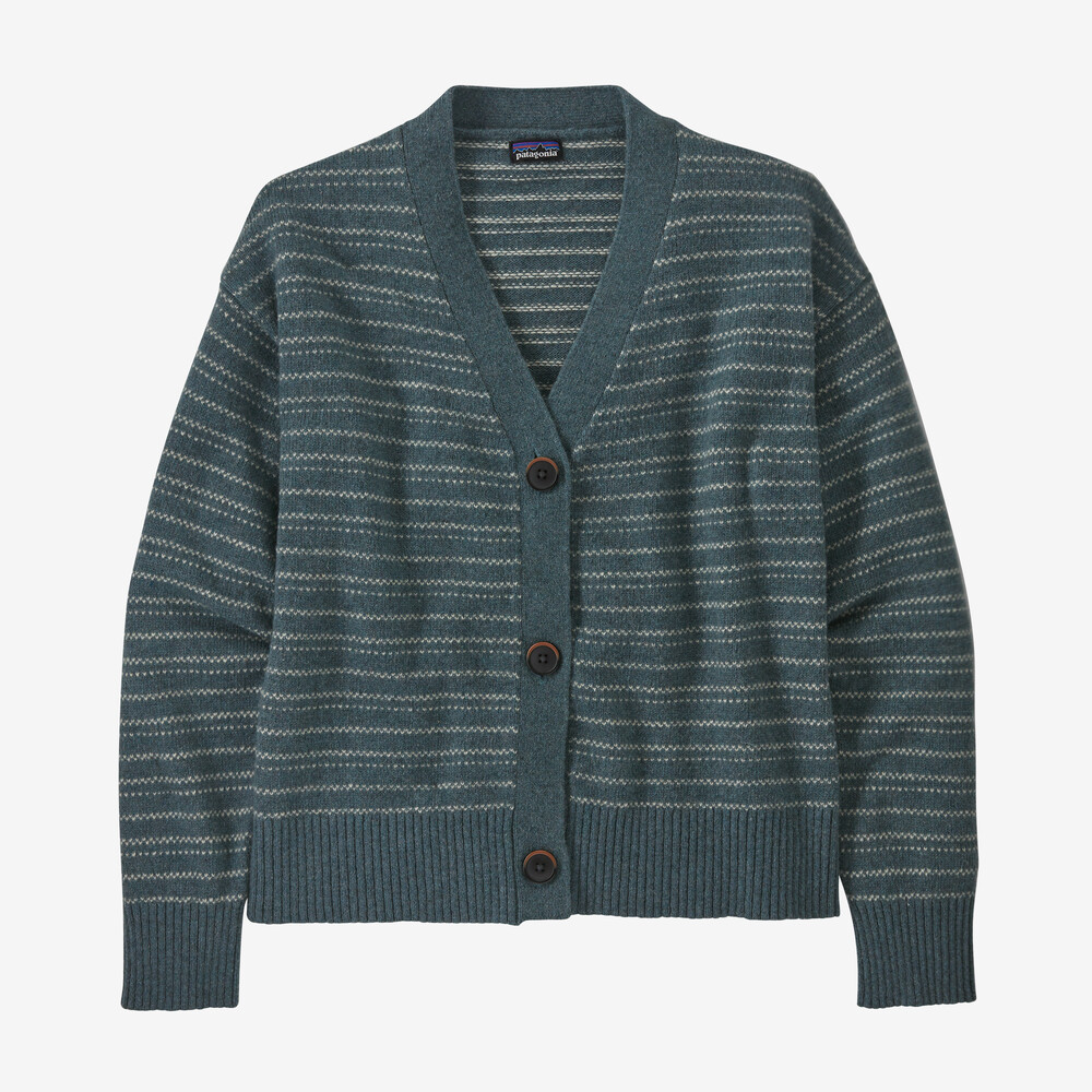 Damen-Strickjacke aus recyceltem Wollmischgewebe