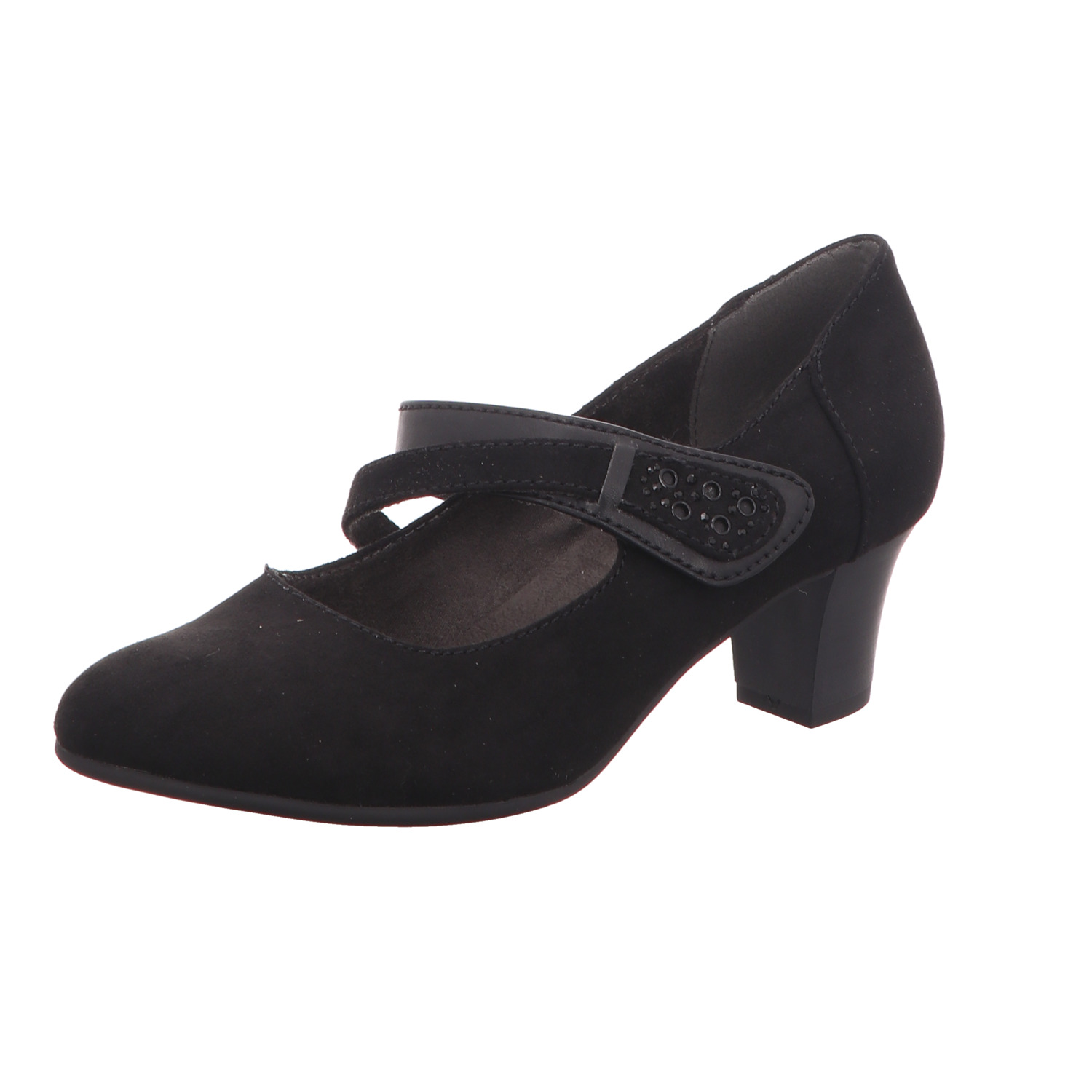 Scarbella Damen-Spangenpumps mit Mehrweite Schwarz