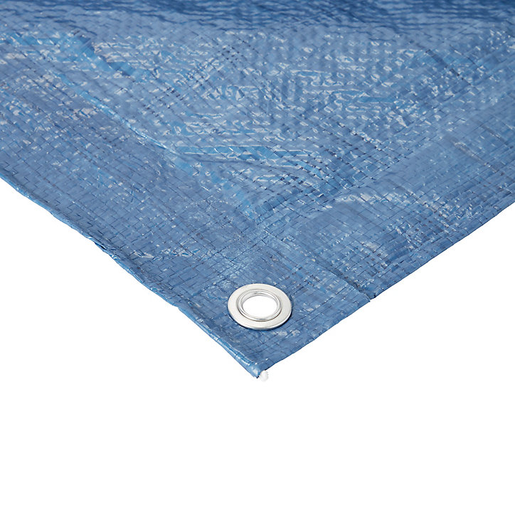Bâche de protection bleu 3 x 4 m résistante à l'eau