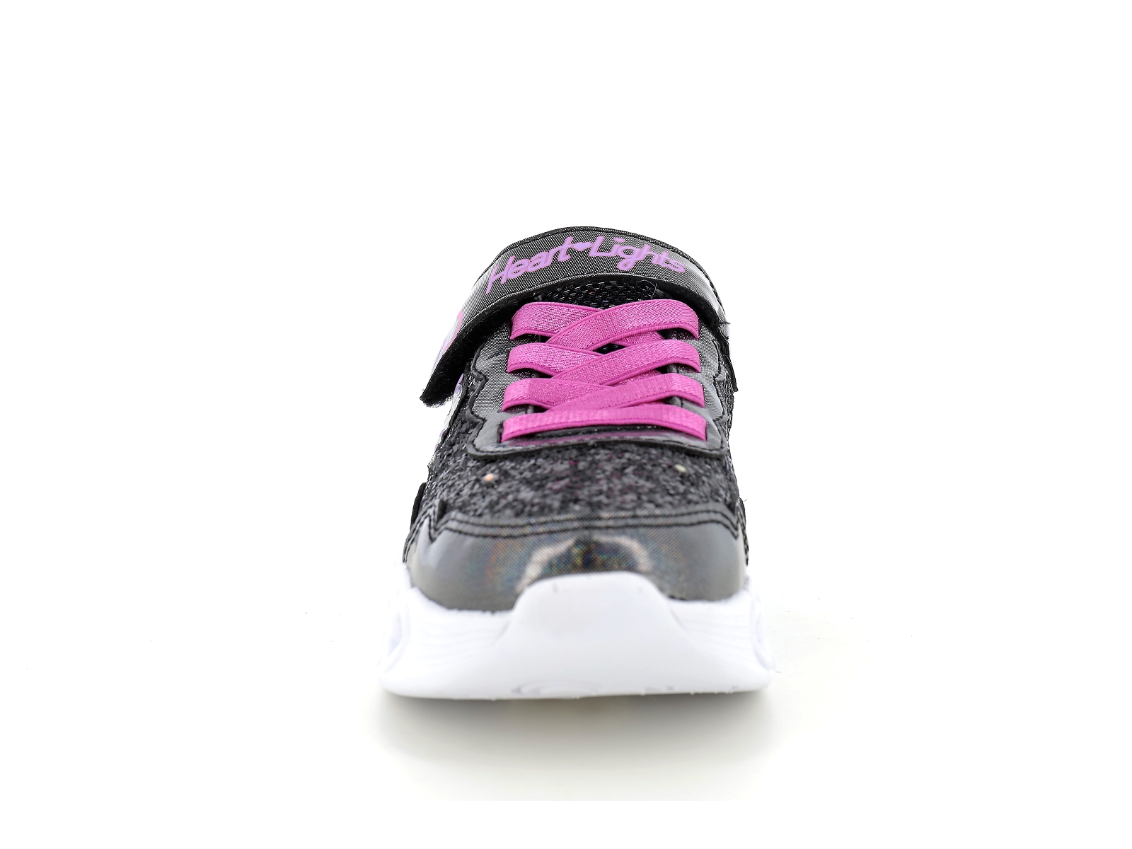 Skechers-INFINITE HEART LIGHTS Matières combinées Noir paillette