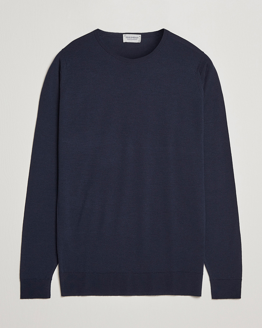 John Smedley Lundy Extra Fine Merino Crew Neck Midnight