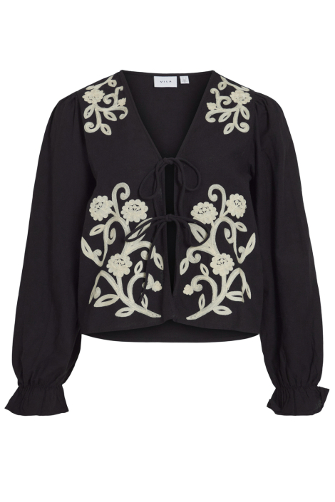 Vila zwarte dames blouse