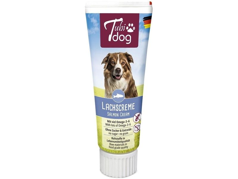 Tubidog Leckerli Lachscreme, 75 g Softer Snack für Hunde
