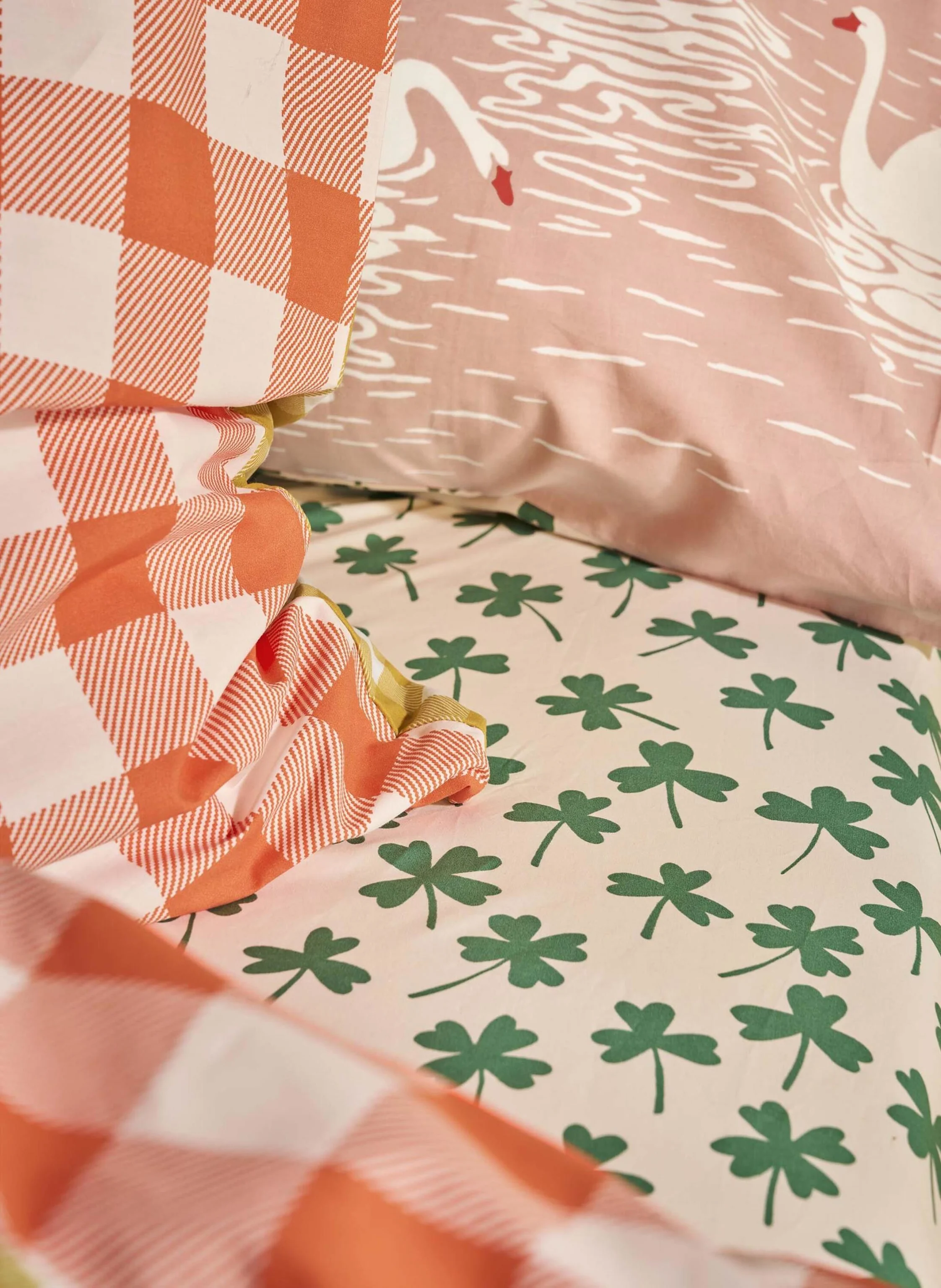 ESSENZA Spannbettlaken CLOVER LOVER