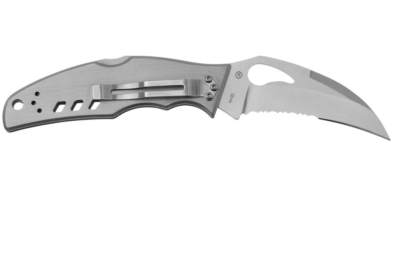 Spyderco Byrd Crossbill Stainless Steel BY07PS partly serrated zakmes
