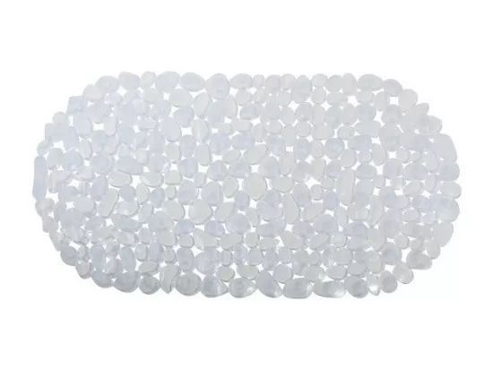Tapis Fond de baignoire PVC GALETS 39x99cm Transparent MSV