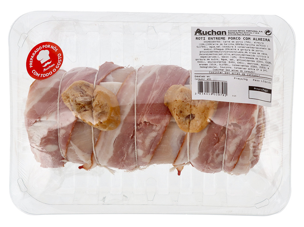 ROTI ENTREMEADA DE PORCO COM ALHEIRA E BACON KG