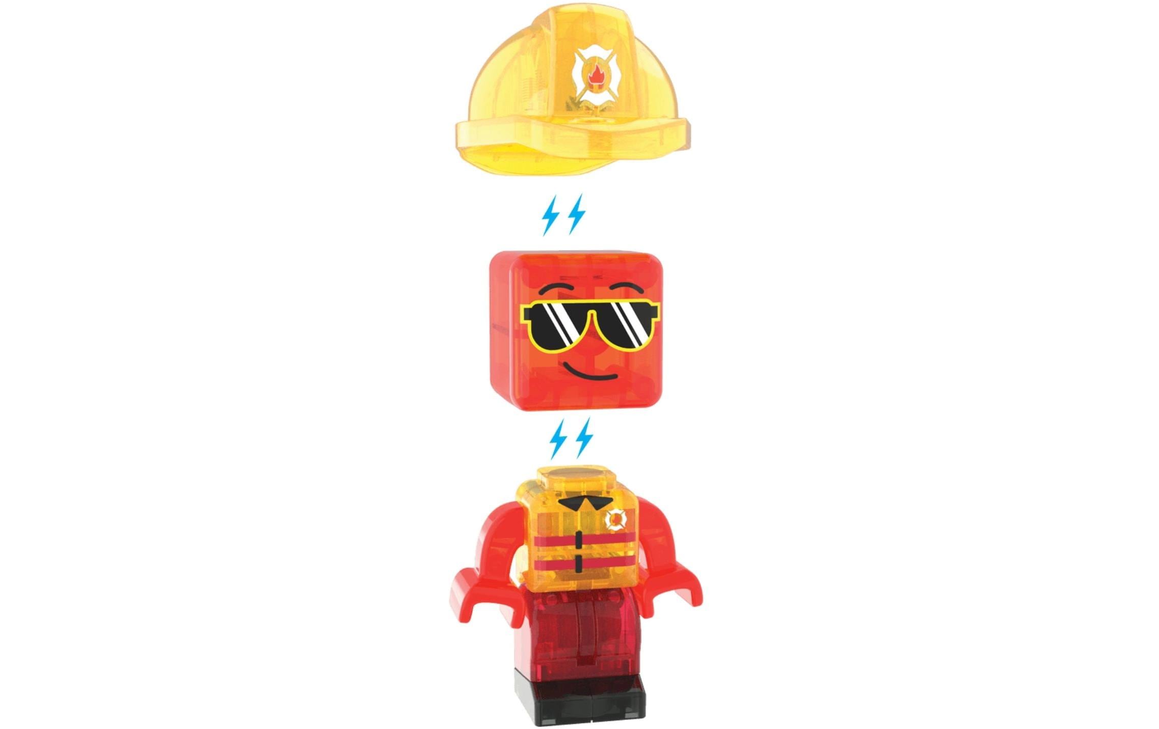 Fire Rescue 27 TeileRettungs- und Bau-Set mit 27 magnetischen Teilen