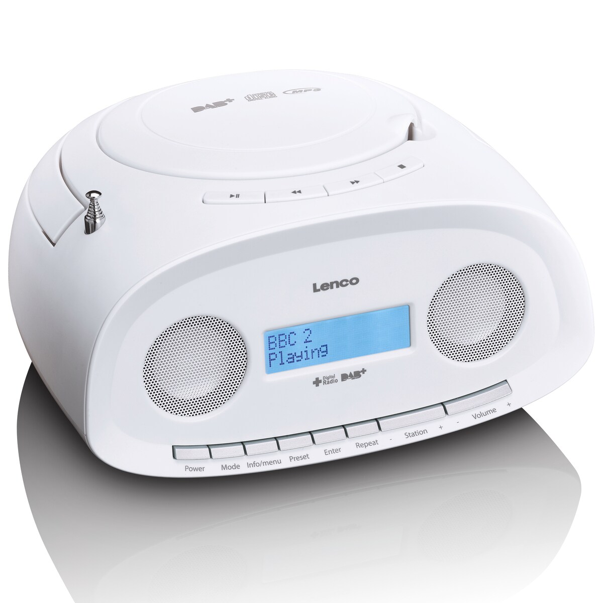 LENCO SCD-69WH DAB Radio Boombox CD Player, weiß