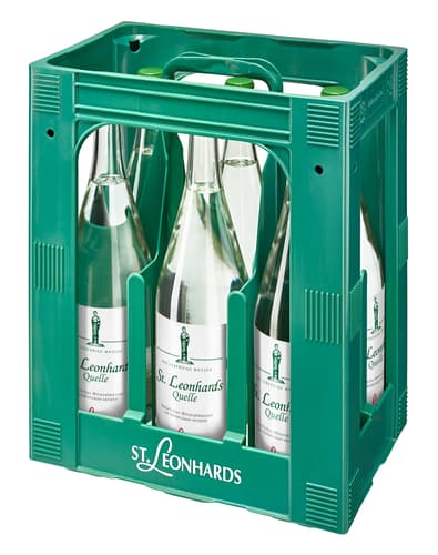 St. Leonhardsquelle Mineralwasser Medium Kiste 6x1,0 l Glas (MEHRWEG)