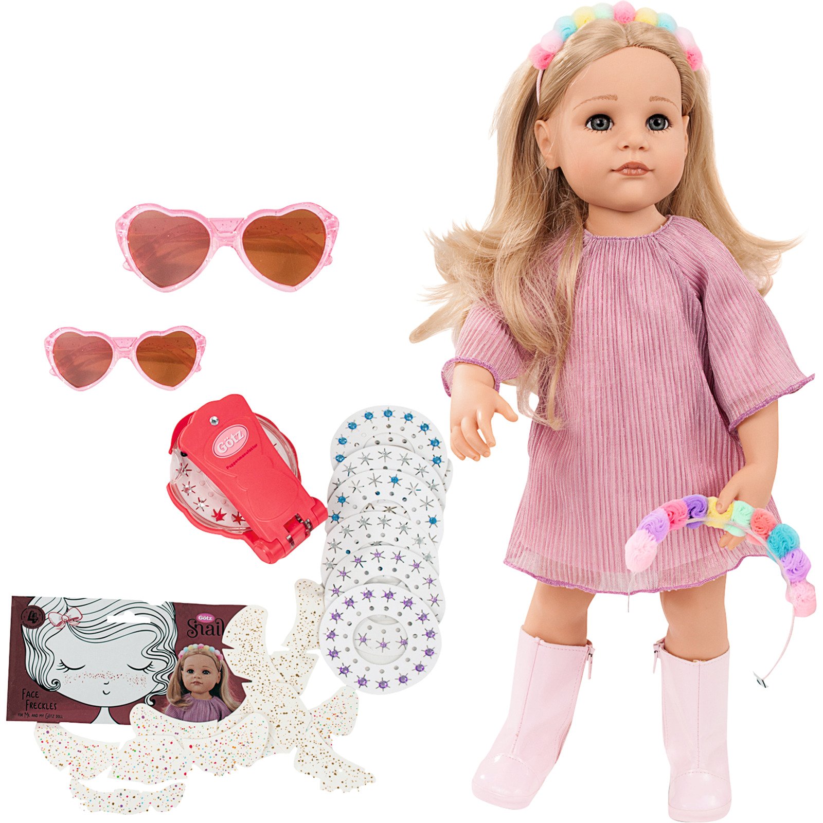 Götz Puppe Hannah 50cm mit Zubehör 26tlg