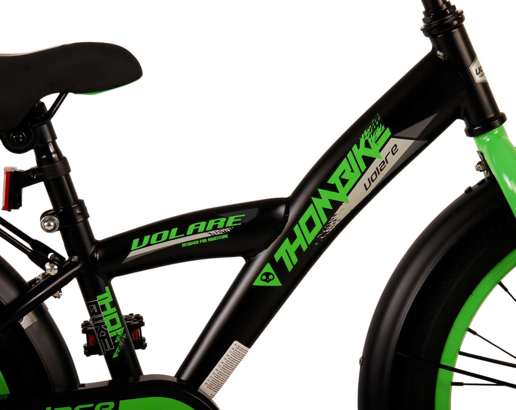 Kinderfahrrad Thombike für Jungen 18 Zoll Kinderrad in Schwarz Grün