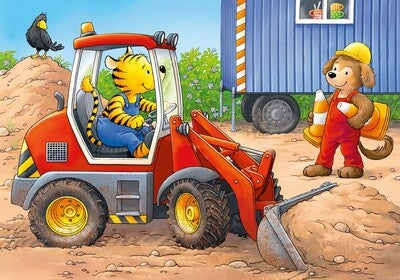 Ravensburger My First Puzzles Puslespill Dyr På Byggeplasser 4-in-1