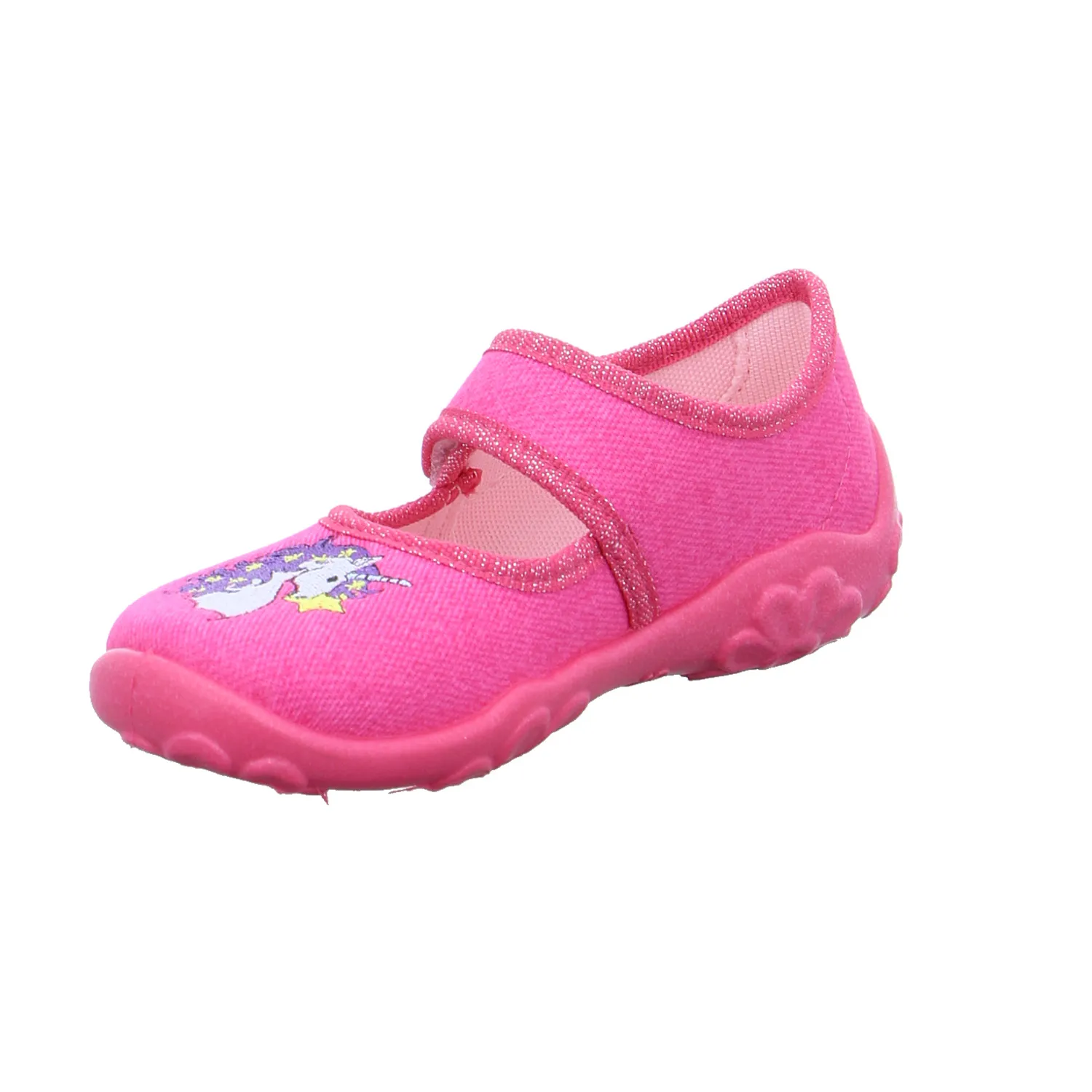 SUPERFIT Kinder-Hausschuh Pink Textil  Mädchen